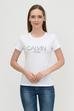 Calvin Klein Print Calvin Slim Fit T-Shirt Kadın Bisiklet Yaka T-Shirt