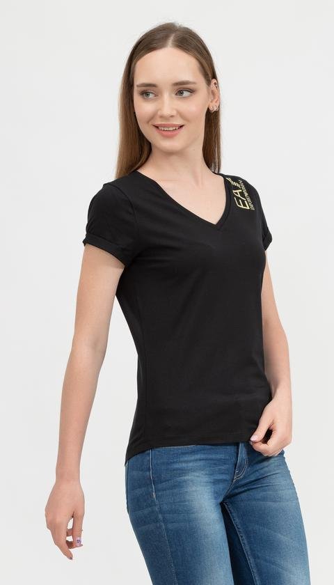  EA7 Kadın V Yaka T-Shirt