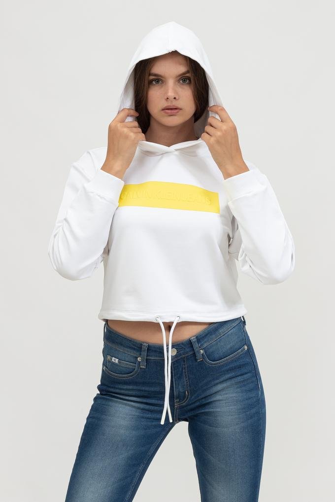  Calvin Klein Hero Logo Hoodie Kadın Kapüşonlu Sweatshirt