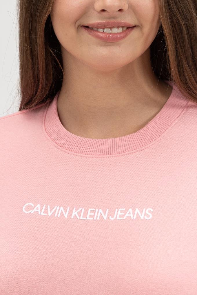  Calvin Klein Shrunken institutional Crew Neck Kadın Bisiklet Yaka Sweatshirt