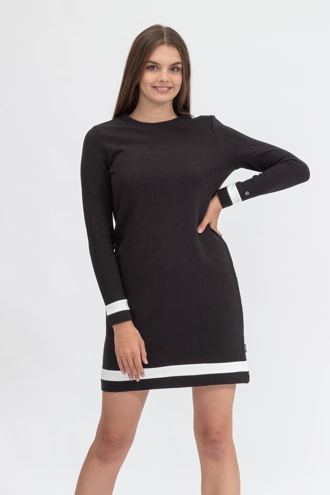  Calvin Klein Ottoman Colour Block Ls Dress Kadın Elbise