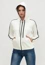  Calvin Klein Hybrid Zip Through Hoodie Kadın Fermuarlı Sweatshirt