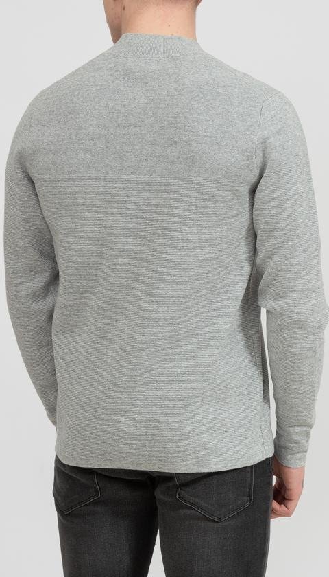  Calvin Klein Texture Block Zip Through Jacket Erkek Hırka