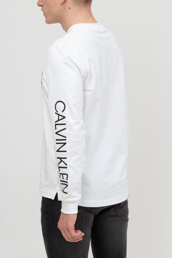  Calvin Klein Light Weight Logo Sweatshirt Erkek Bisiklet Yaka Sweatshirt