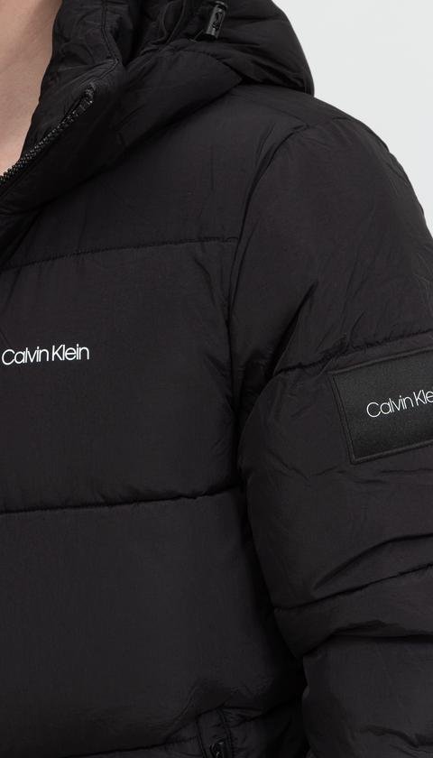  Calvin Klein Crinkle Nylon Puffa Jacket Erkek Mont