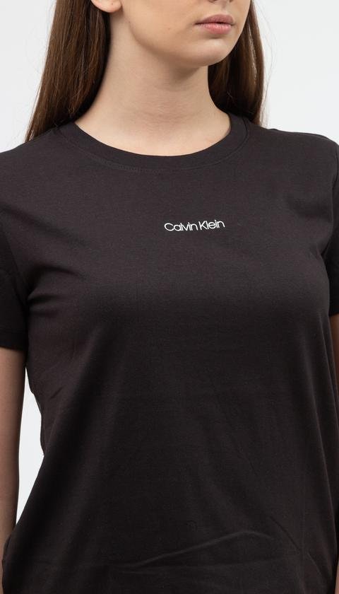  Calvin Klein Mini Calvin Klein T-Shirt Kadın Bisiklet Yaka T-Shirt
