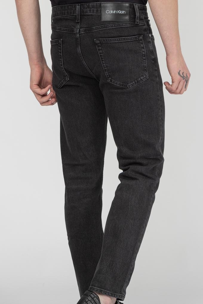  Calvin Klein Slim Tapered Washed Black Erkek Jean Pantolon