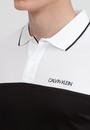  Calvin Klein Logo Stripe Cuff Polo Erkek Polo Yaka T-Shirt