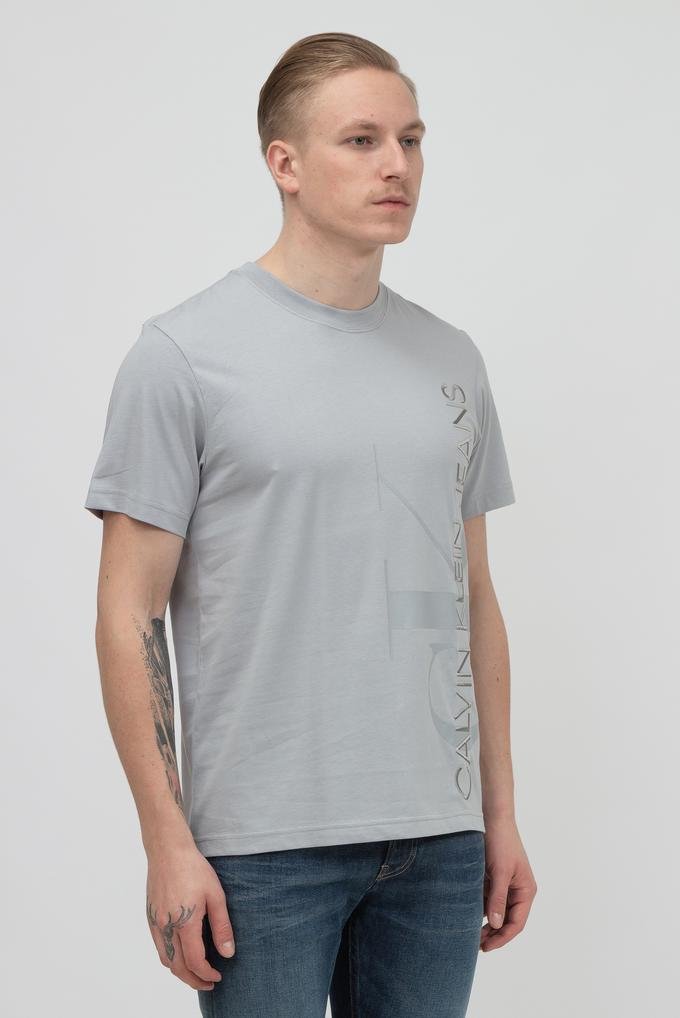  Calvin Klein Vertical Logo Tee Erkek Bisiklet Yaka T-Shirt
