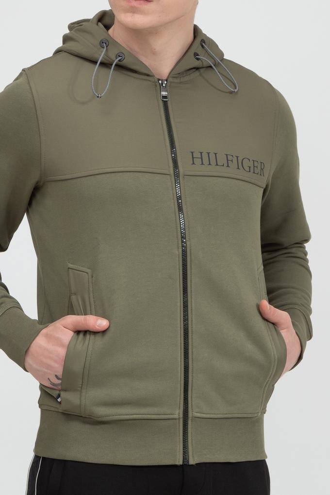 Tommy Hilfiger Utility Mix Media Zip Thru Erkek Fermuarlı Sweatshirt