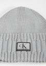  Calvin Klein Monogram Cotton Rib Beanie Erkek Bere