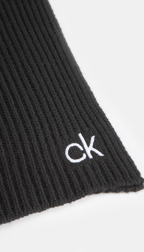  Calvin Klein Organic Knit Knit Scarf 30X180Cm Erkek Şal