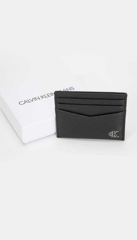  Calvin Klein Enamel Plaque Cardcase 6Cc Erkek Cüzdan