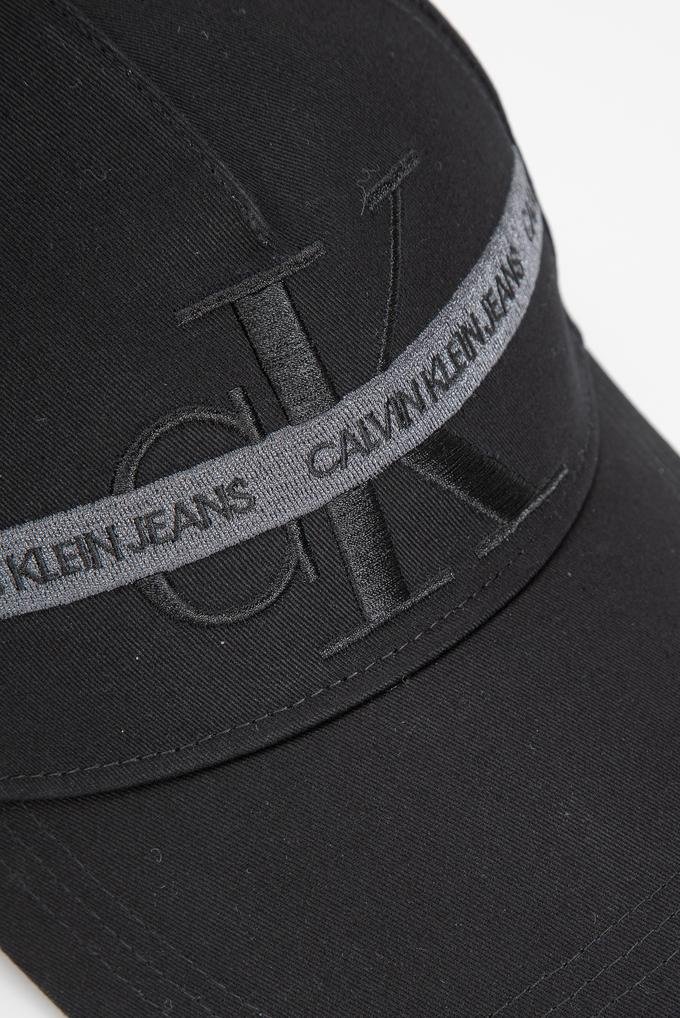  Calvin Klein Monogram Cotton Tape Cap Erkek Baseball Şapka