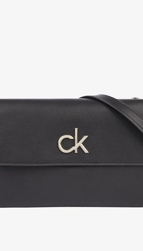  Calvin Klein Ew Dbl Comp Xbody W/Flap Kadın Mini Omuz Çantası