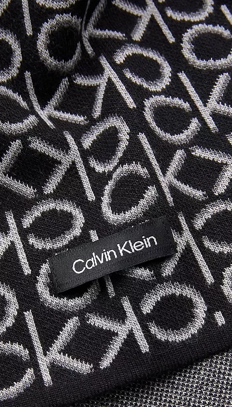  Calvin Klein New Monogram Scarf 30X180 Kadın Atkı