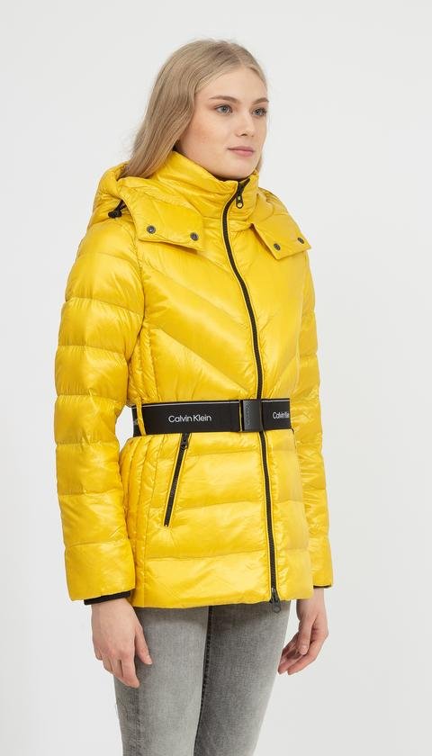  Calvin Klein Lofty Real Down Belted Jacket Kadın Mont