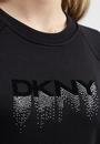  DKNY Embellished Drip Log Kadın Triko