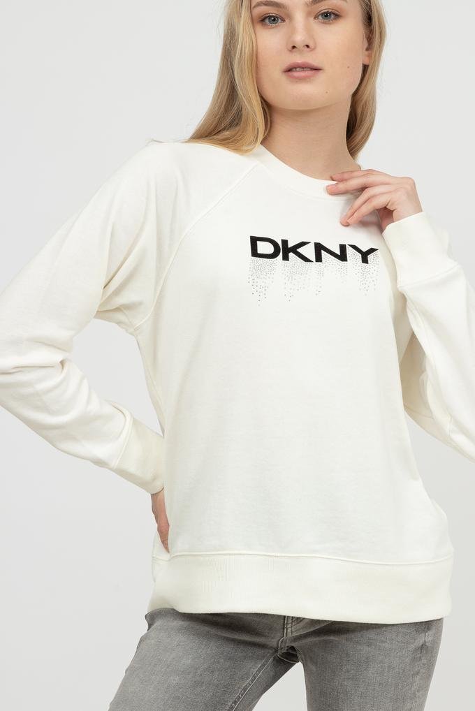  DKNY Embellished Drip Log Kadın Triko