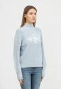  Calvin Klein Two Tone Monogram Loose Sweater Kadın Triko