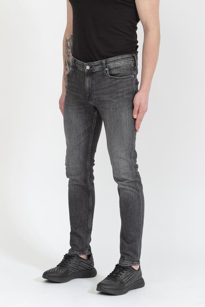  Calvin Klein Modern Slim Dark Grey Erkek Jean Pantolon