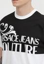  Versace Jeans Couture R Overpt Logo Erkek Bisiklet Yaka T-Shirt