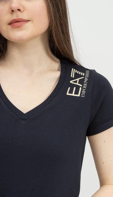  EA7 Kadın V Yaka T-Shirt