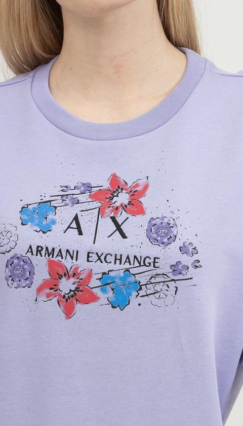  Armani Exchange Kadın Bisiklet Yaka Sweatshirt