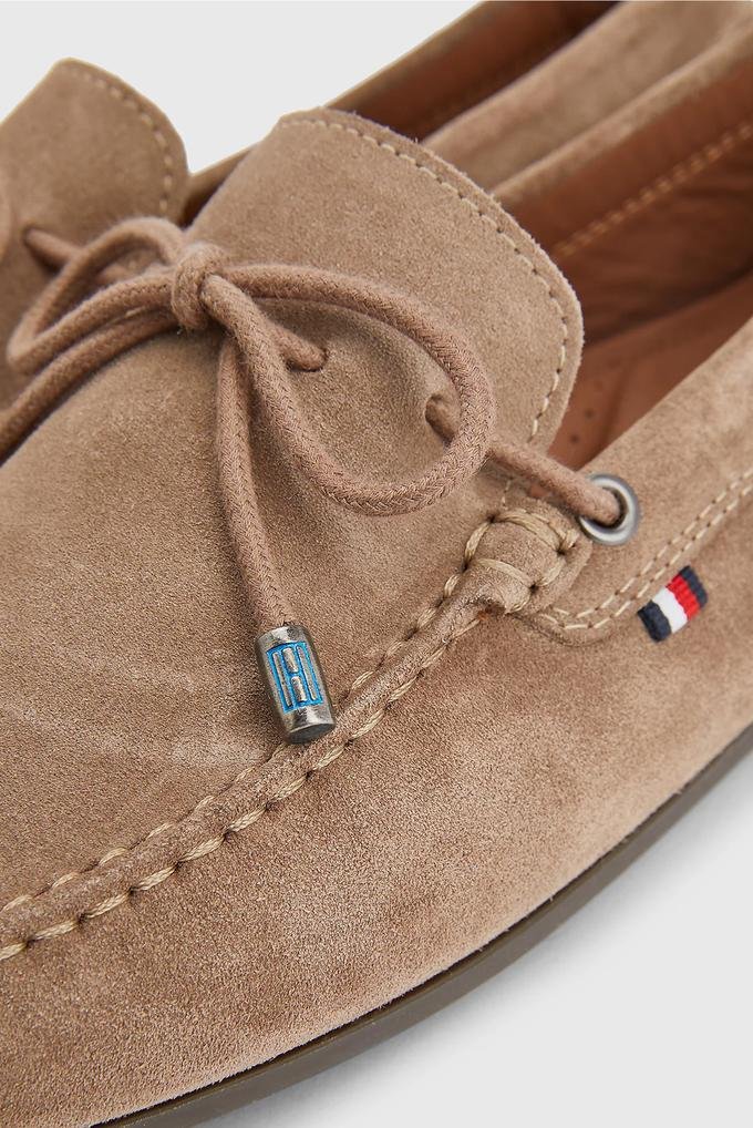  Tommy Hilfiger Corporate Suede Driver W Laces Erkek Loafer