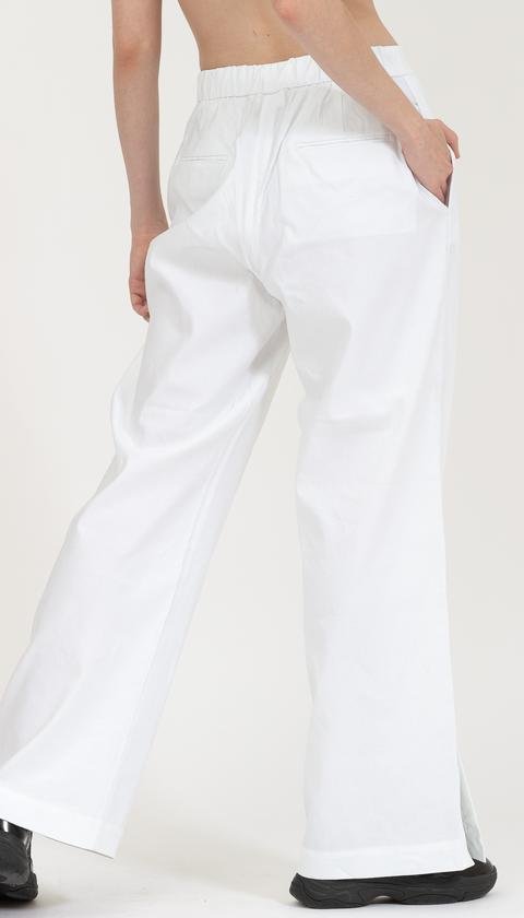  Calvin Klein Linen Wide Leg Pant Kadın Chino Pantolon