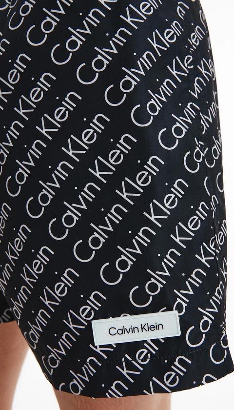 Calvin Klein Medium Drawstring-Print Erkek Şort Mayo