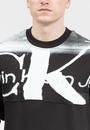  Calvin Klein Blown Up CK Crew Neck Erkek Bisiklet Yaka Sweatshirt
