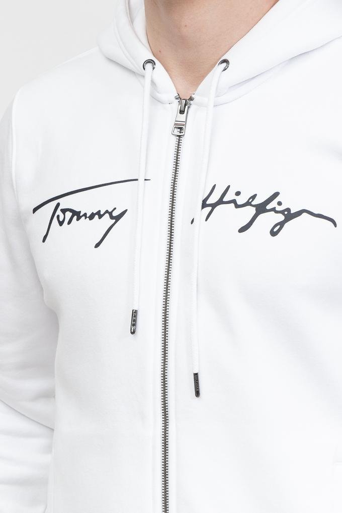  Tommy Hilfiger Signature Graphic Zip Through Erkek Fermuarlı Sweatshirt