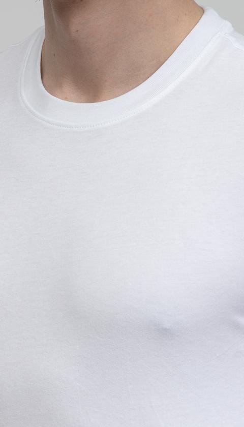  Calvin Klein Mirrored Logo Erkek Bisiklet Yaka T-Shirt