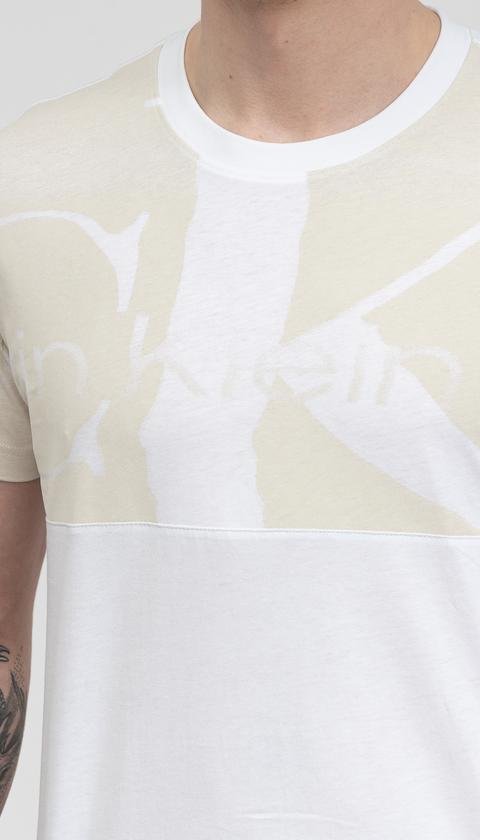  Calvin Klein Blown Up Ck Tee Erkek Bisiklet Yaka T-Shirt
