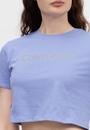  Calvin Klein Pw - Ss Cropped T-Shirt Kadın Bisiklet Yaka T-Shirt