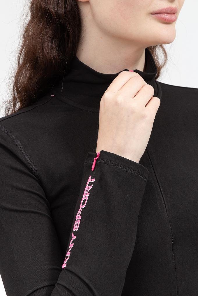  DKNY Long Sleeve Quarter Kadın Fermuarlı Sweatshirt