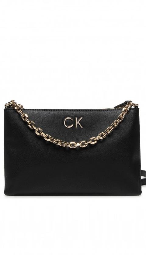  Calvin Klein Re-Lock Ew Crossbody W Chain Kadın Mini Omuz Çantası