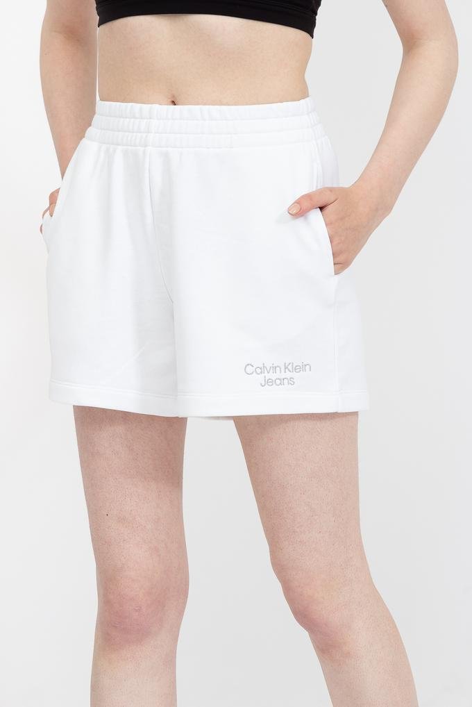  Calvin Klein Embroidery Wide Sweatshort Kadın Penye Şort