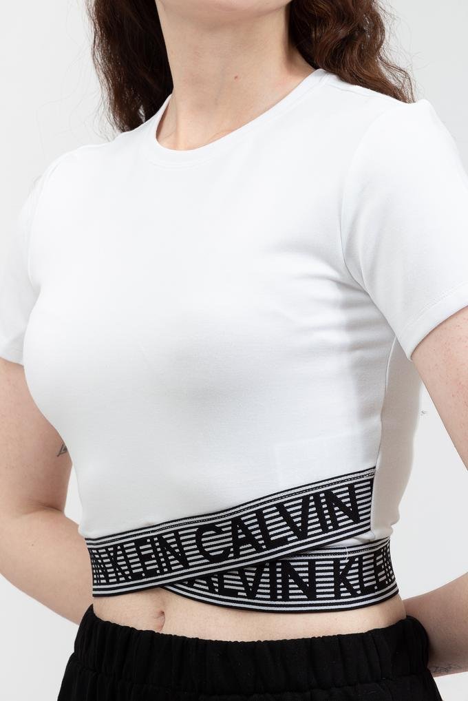  Calvin Klein Pw - Ss T-Shirt Kadın Bisiklet Yaka T-Shirt