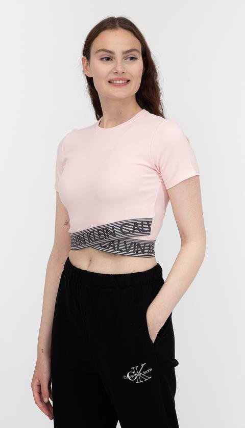  Calvin Klein Pw - Ss T-Shirt Kadın Bisiklet Yaka T-Shirt