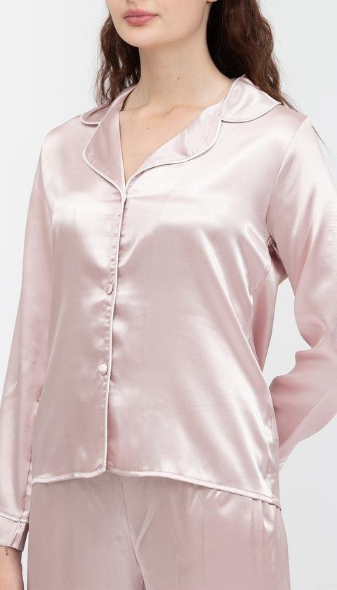  Rosaleen Kadın Luna Düz Biyeli Pijama Takımı