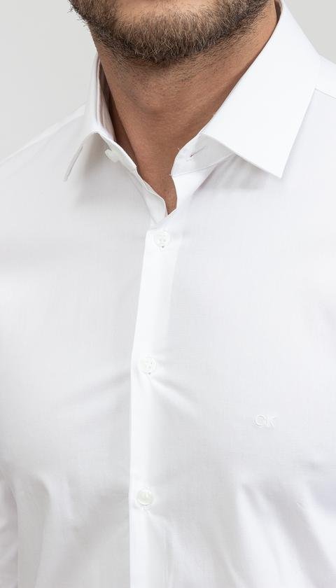  Calvin Klein Poplin Stretch Slim Shirt Erkek Gömlek