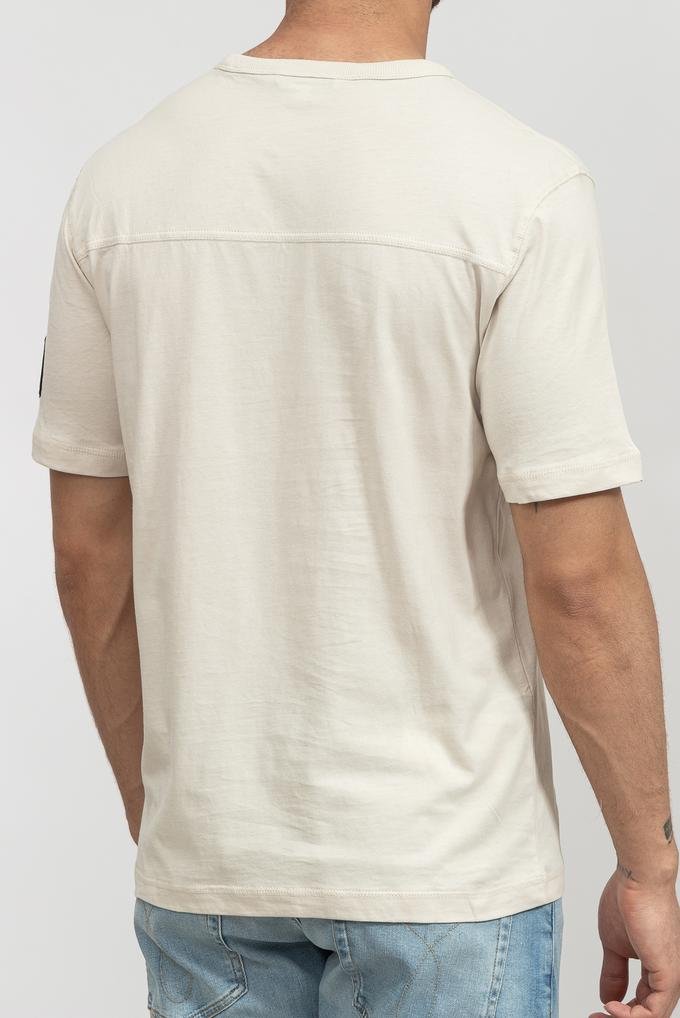  Calvin Klein Monogram Sleeve Badge Reg Tee Erkek Bisiklet Yaka T-Shirt
