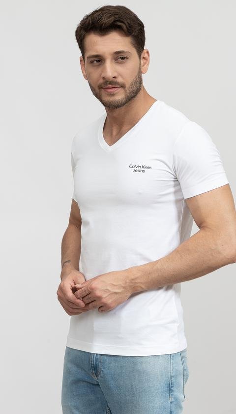Calvin Klein Cotton Stretch Wicking V-Neck Shirt 3-Pack White  NB2799-901/100 - Free Shipping at LASC