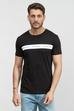 Calvin Klein Contrast instit Stripe Tee Erkek Bisiklet Yaka T-Shirt