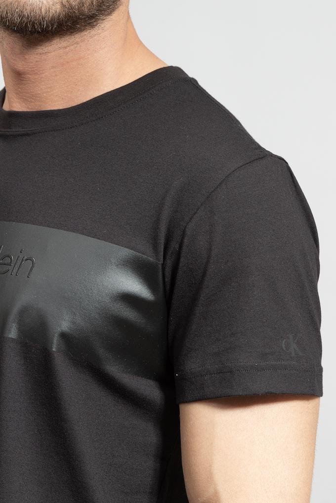  Calvin Klein Blocking institutional Tee Erkek Bisiklet Yaka T-Shirt