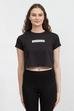 Calvin Klein Pw - Cropped Ss T-Shirt Kadın Bisiklet Yaka T-Shirt