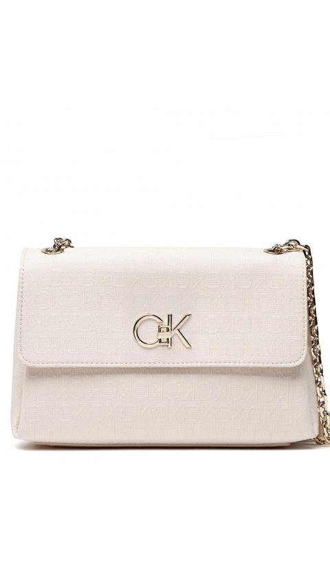  Calvin Klein Re-Lock Ew Conv Xbody Jacquard Kadın Mini Omuz Çantası