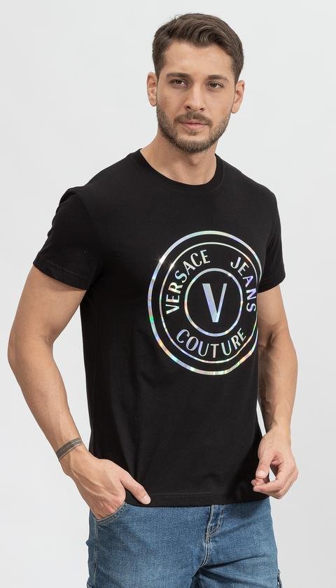  Versace Jeans Couture S Vemble İridescent Erkek Bisiklet Yaka T-Shirt